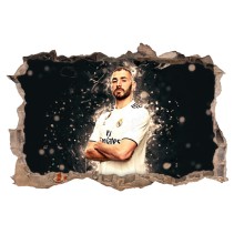 Vinilos paredes 3d karim benzema